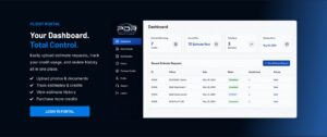 PDR estimating portal used to organize estimate information